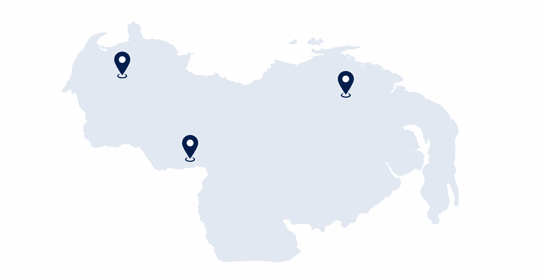 ALTUM Car Rental Venezuela pickup and delivery map